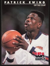 1992 SkyBox USA Patrick Ewing Off the Court Card #23 - New York Knicks