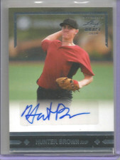 Hunter Brown 2020 Leaf Ultimate Draft Autograph Rookie
