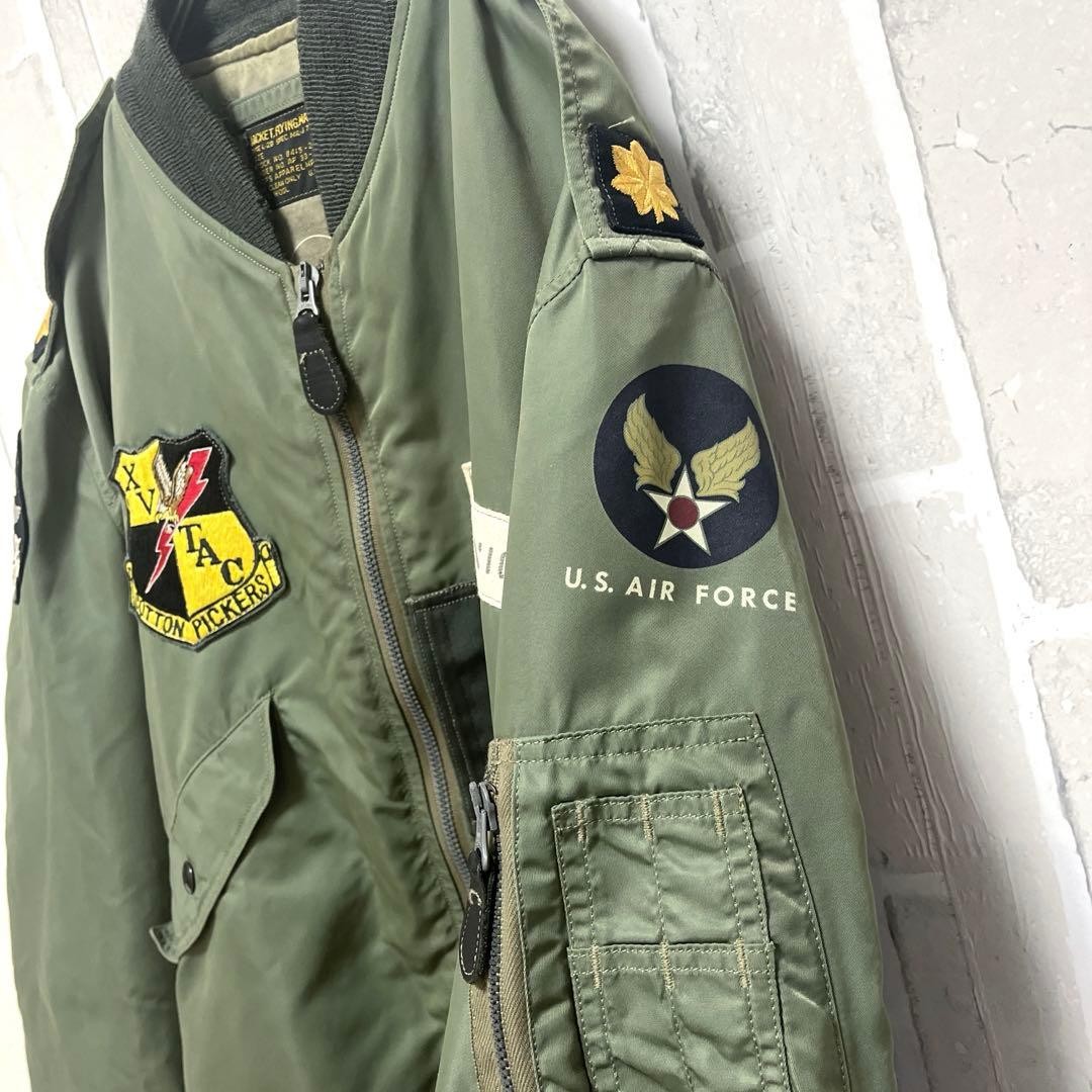 Buzz Rickson's L-2B Flight Jacket Patch M Nylon B… - image 6