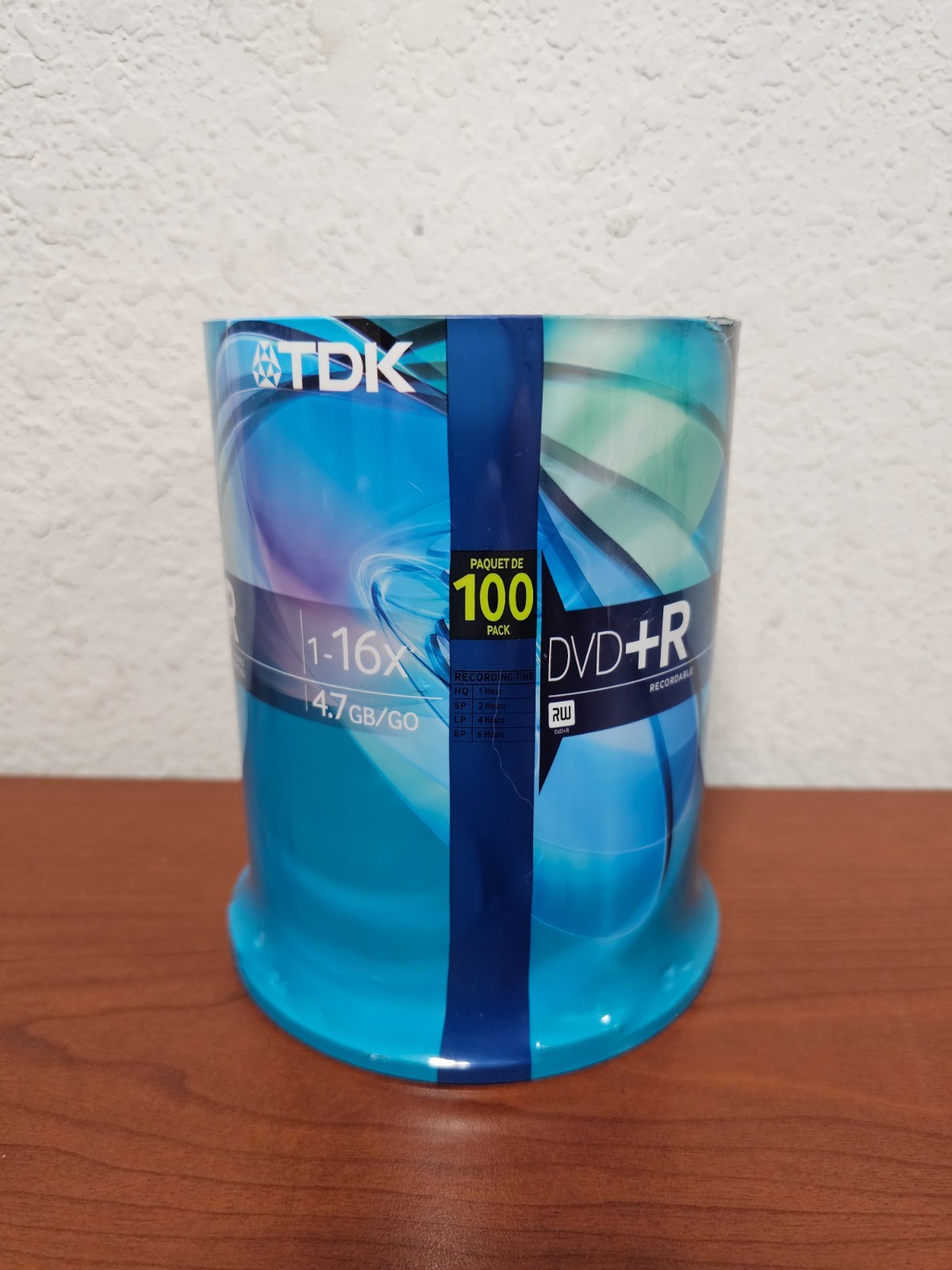 TDK DVD+R Recordable 100 Pack Spindle - NEW, SEALED