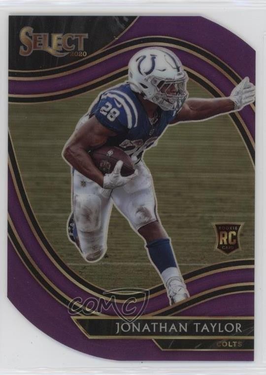 2020 Panini Select Field Level Purple Prizm Die-Cut Jonathan Taylor #353 11mg