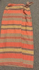 Vintage Polo Jeans Ralph Lauren Size 8 Cotton Southwestern Style Wrap Skirt