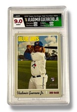 2019 Topps Heritage Vladimir Guerrero Jr Blue Jays Rookie Card #504 HGA 9 Mint