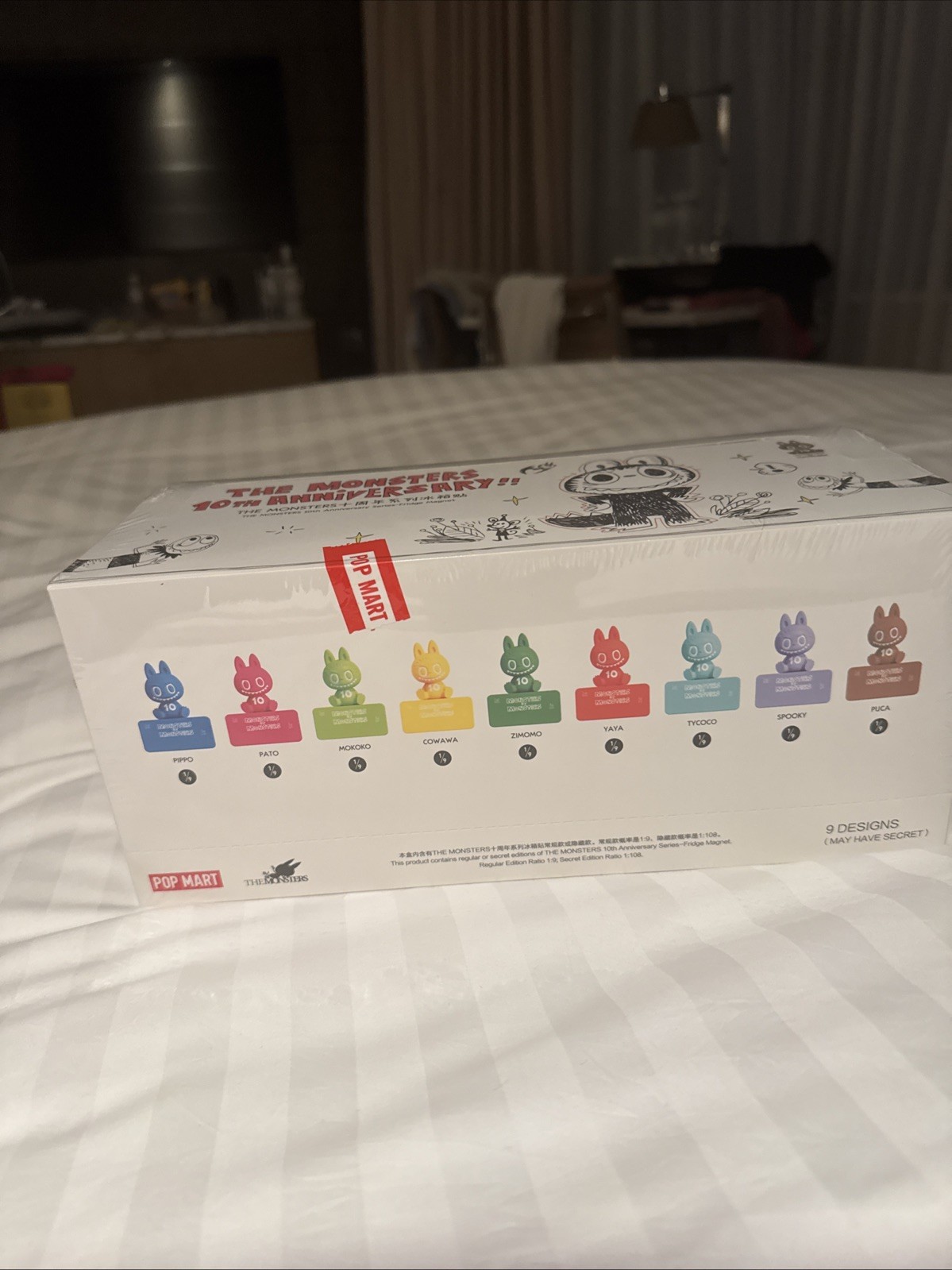 THE MONSTERS 10TH ANNIVERSARY SERIES-FRIDGE MAGNET SET OF 9