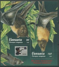 Vanuatu 1996 Naturschutz Flughunde Block 26 postfrisch (C26994)