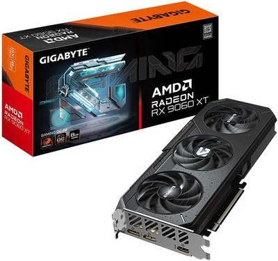 (Factory Refurbished) GIGABYTE GV-R9060XTGAMING OC-8GD GDDR6 PCIe 5.0 Video Card