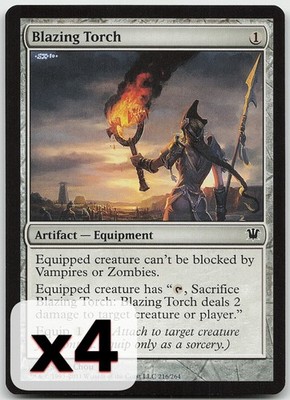 Blazing Torch 216 Innistrad (x4 Playset) NM MTG