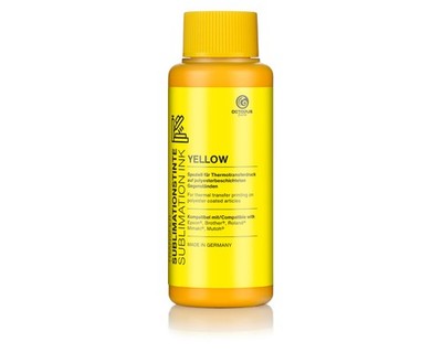 100 ml Sublimationstinte passt für Epson, Brother, Roland, Mimaki, Mutoh, yellow