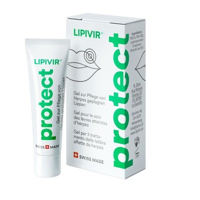 Sanacute Lippen Pflege Gel LIPIVIR protect 2,5ml Creme Vegan Manukaöl Haut