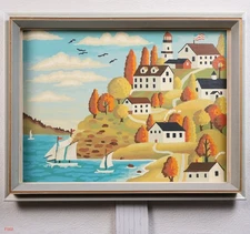 Vintage  1970s Craft Master "Americana" paint by number #18807