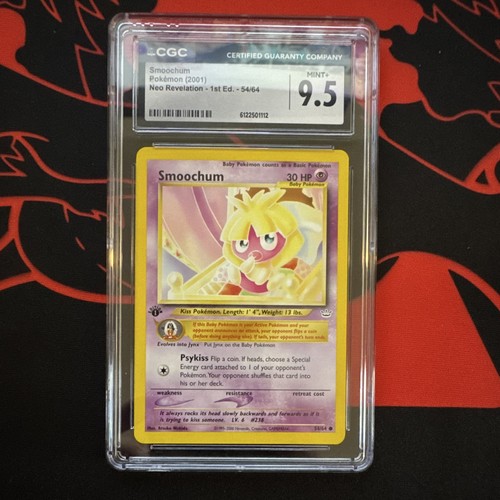 Smoochum (1st Edition) graded CGC 9.5 for sale on eBay