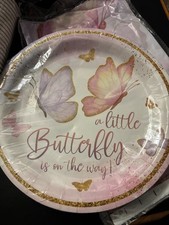 Butterfly Baby Shower Decorations - A Little Butterfly Is On The Way.Set Of 20