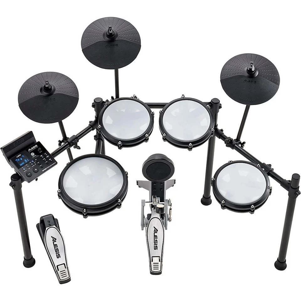 Juego de batería electrónica Alesis Nitro Max 8 piezas con sonidos Bluetooth y BFD negro Foto 3 de 4