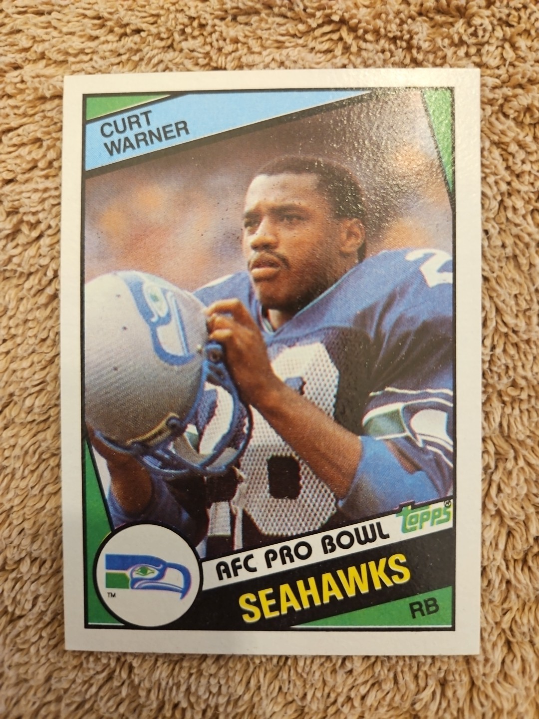 1984 Topps - Curt Warner #198 (RC)