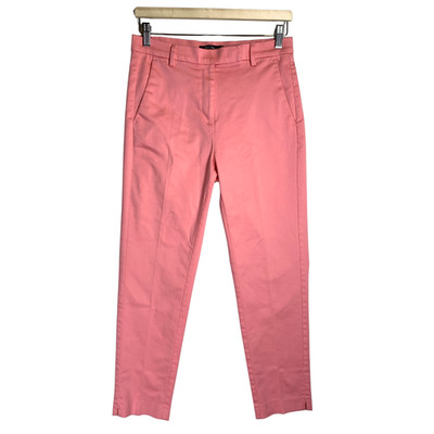 Marks & Spencer The Mia Trousers Size UK 10 Pink Sorbet Slim Fit Ankle Grazer