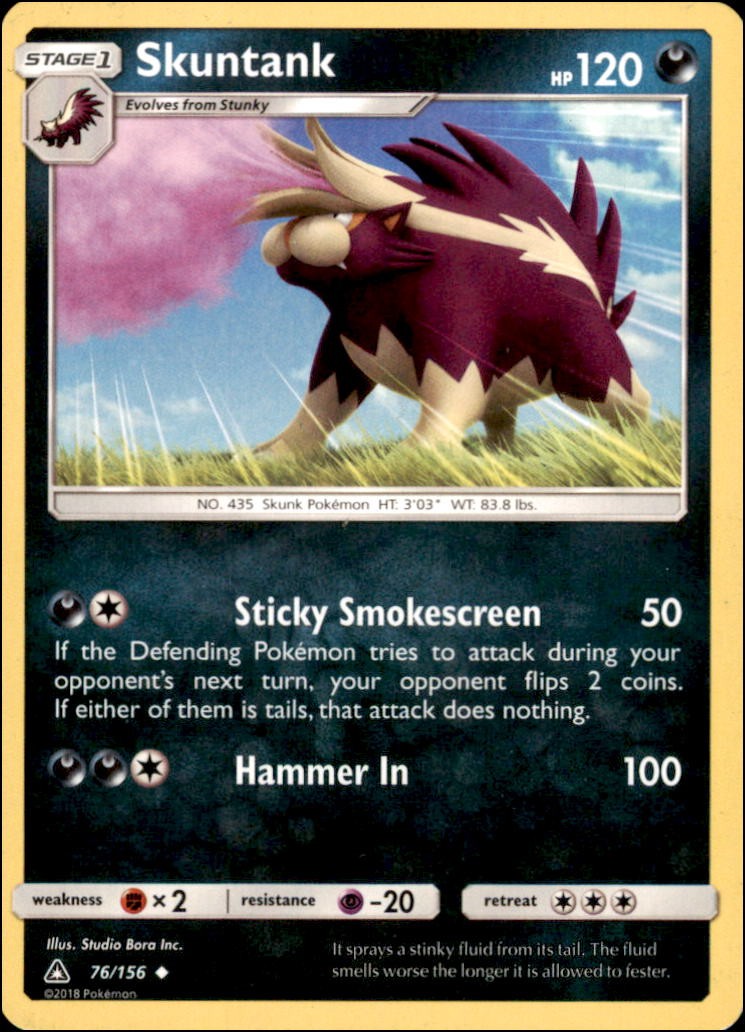 Pokemon - Skuntank #76/156 - SM - Ultra Prism Uncommon