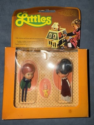 Mattel The Littles Family Neu in OVP 1980 Set Mr & Mrs Little & Baby