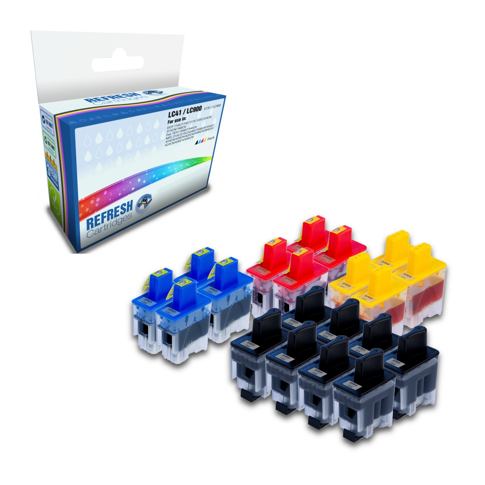 Refresh Cartridges Saver Pack 20x LC41/LC900 Ink Compatible With Brother Printer