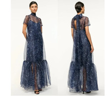STAUD Calluna Zodiac Organza Maxi Dress Size:XL $495 NWT