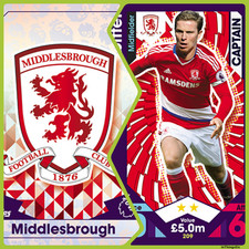Middlesborough – Topps Match Attax 2016-2017 – Base Cards