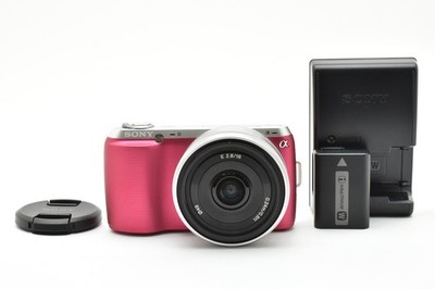 Sony Alpha NEX-C3 16.2MP Digital Camera Pink w/SONY E SEL16F28