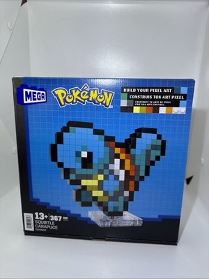 MEGA Pokemon Squirtle Building Pixel Toy Kit 367 pc. New In Box Mattel