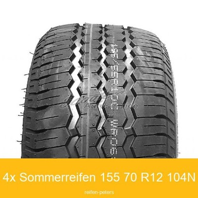 4x Journey WR-068 Sommerreifen 155/70 R12 C 104N id29067