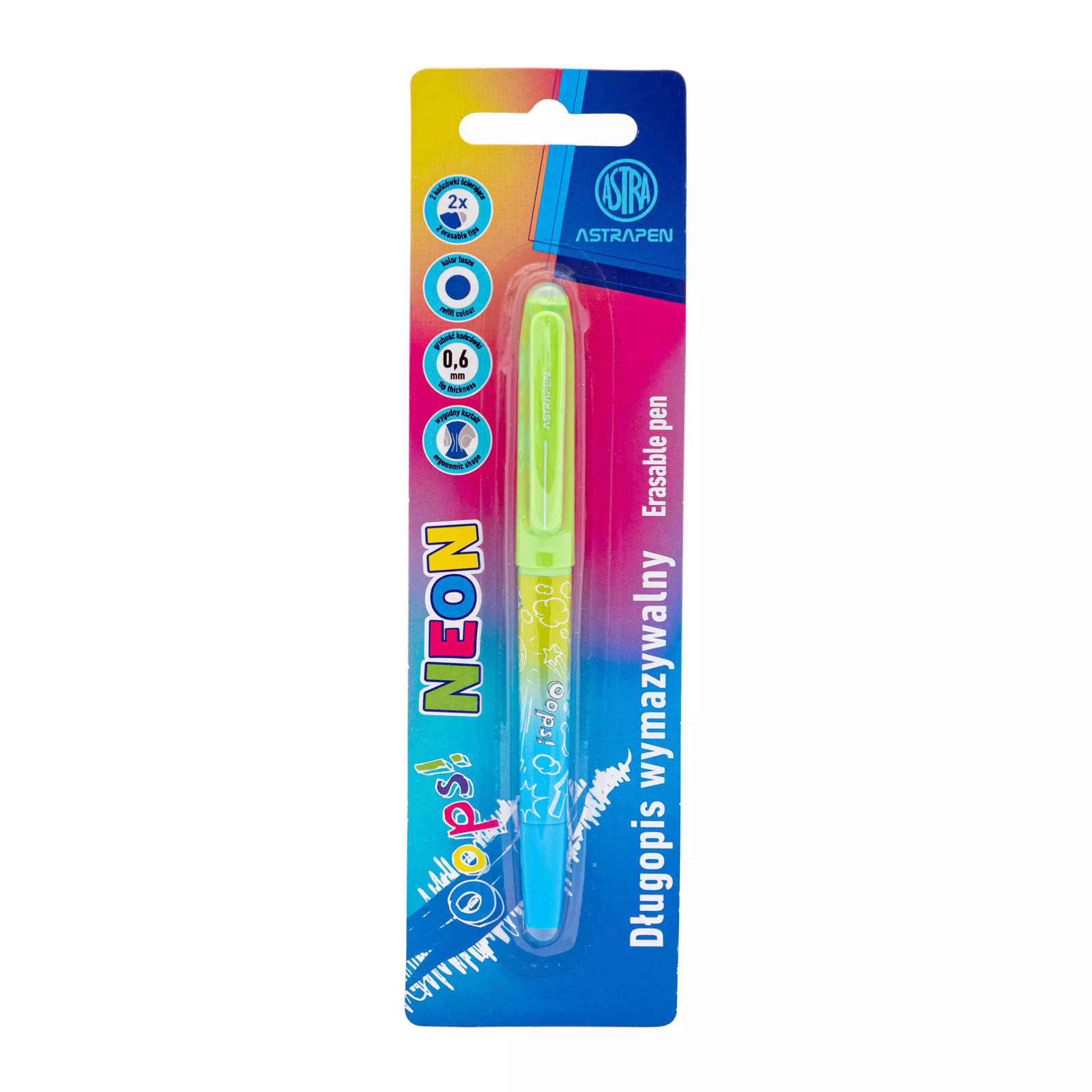 5901137185088 Dugopis wymazywalny Astrapen Oops Neon 1 szt. mix Astra
