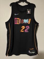 Miami Heat 2021-22 NBA 75th City Edition Jimmy Butler Swingman Jersey Men’s 2XL
