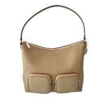 Bolso de Hombro Michael Kors Merritt Grande Carga Bolso de Mano Cuero Camel