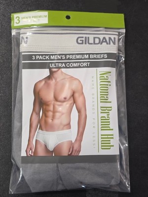 National Brand Hub 3-Pack Men's Major Brands Cotton Color Briefs Small - X-Large