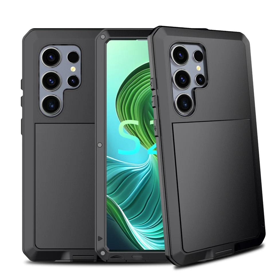 Case For Samsung S25 Ultra S24 S23 Note S22 S21 Note Metal Hard Shockproof Cover - Image 2 of 4