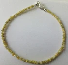superb 8.06 ct natural yellow raw rough diamond beads 6.5" BRACELET uncut VIDEO
