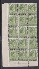 1951 KING GEORGE VI 2d IMPRINT CORNER BLOCK 15 PRE-DECIMAL STAMPS MUH #P205