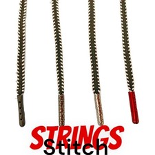 Strings 8mm Wide 45" Long. Stitch Shoe Laces Metal Tips. Great Quality