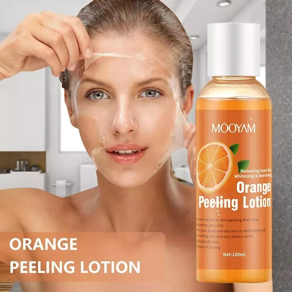 Lotion Crème Peeling à l'Orange - Éclaircissant Ultra Efficace Anti-Imperfection