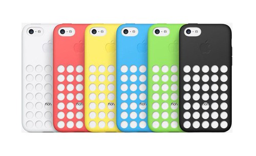 Genuine Apple iPhone 5c Case Cover Dot Silicone - Brand New Sealed - Afbeelding 1 van 17