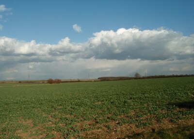 Foto 6x4 Blick von der Hemington Lodge Road über offenes Ackerland Great Giddin c2008