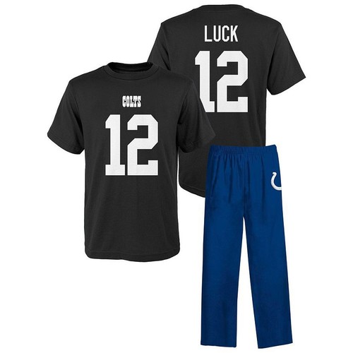 Boys NFL 2 Piece Sleep Set ~ Size 4-7, Andrew Luck or Joe Flacco ~ Brand New - Picture 3 of 4
