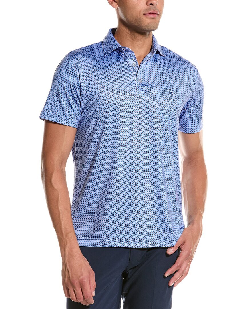 Футболка-поло Tailorbyrd Tees с принтом Performance Мужская синяя L 6090₽