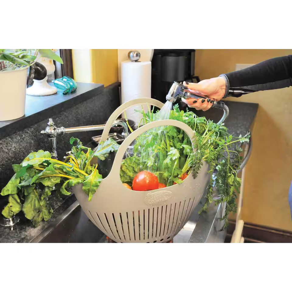 Garden Colander Harvest Basket Pink BPA Free Plastic Lightweight Easy