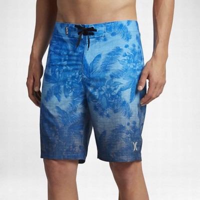 New HURLEY sz  32 NIKE board shorts swim trunk Phantom Colin blue floral