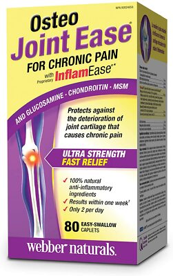 Webber Naturals Osteo Joint Ease with InflamEase, 80 Caplet