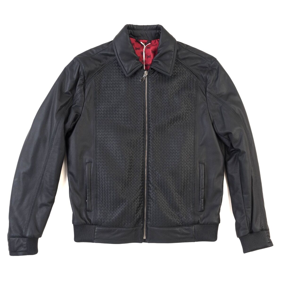 5640€ NWT CASTELLO D'ORO Bomber Woven Soft Black Biker Coat 5640€ NWT CASTELLO D'ORO Bomber Woven Soft Black Biker Coat