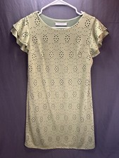 ces femme green eyelet dress sale discount gift brunch weekend wedding -a272k