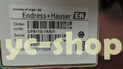 NEW E+H CPS11D-7AS21 PH electrode Fast shipping via FedEx or DHL