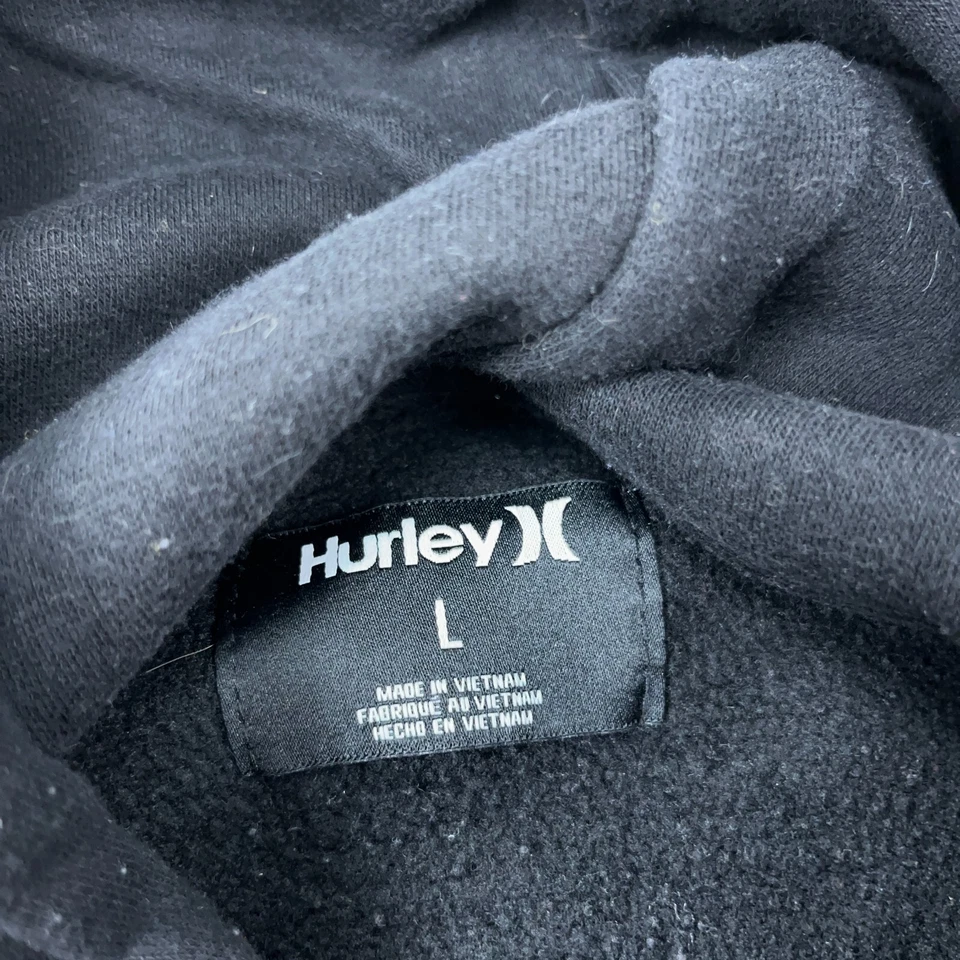 Sudadera con Capucha Hurley Niños Grande Negra Blanca Sudadera Suéter Patín Deletrear Juventud IN Foto 4 de 4