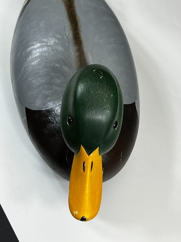 Wood Mallard Duck Decoy Russ Dedekind Hand Carved Signed Berks Co PA w/ wear - Picture 12 of 15