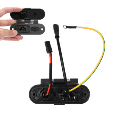 Power Charging Port Socket Charger with Dust Cover for Ninebot MAX G30 E-Scooter