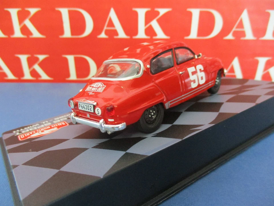 Die cast 1/43 Modellino Auto Saab 96 Sport Rally Monte Carlo 1964 P. Moss - Immagine 3 di 4